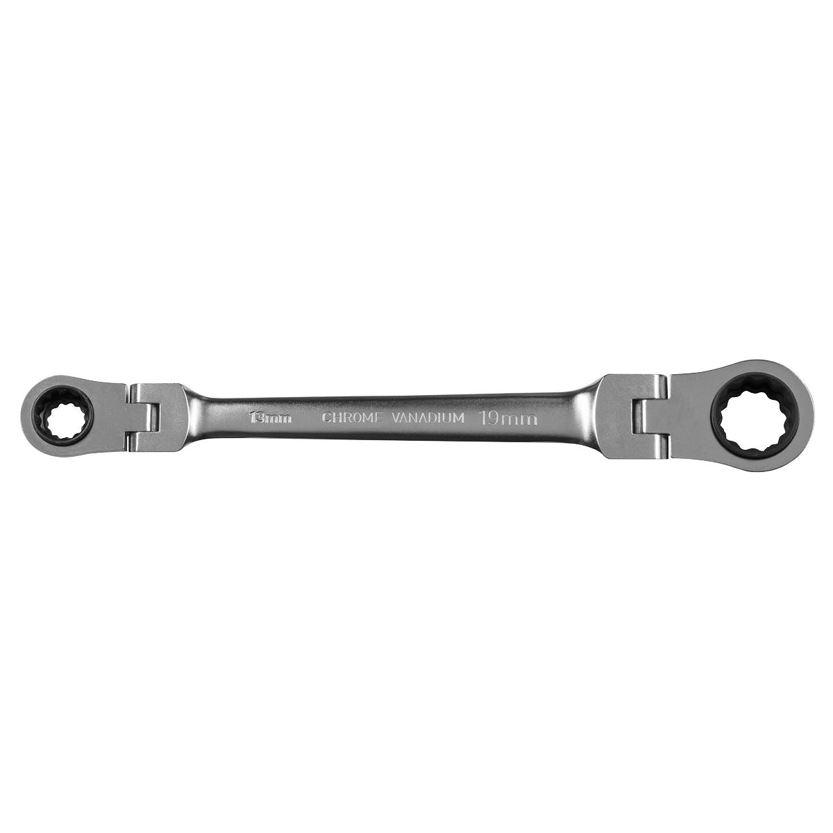 Sealey Ratchet Ring Spanner 4-in-1 Flexi-Head Reversible Metric Platinum Series