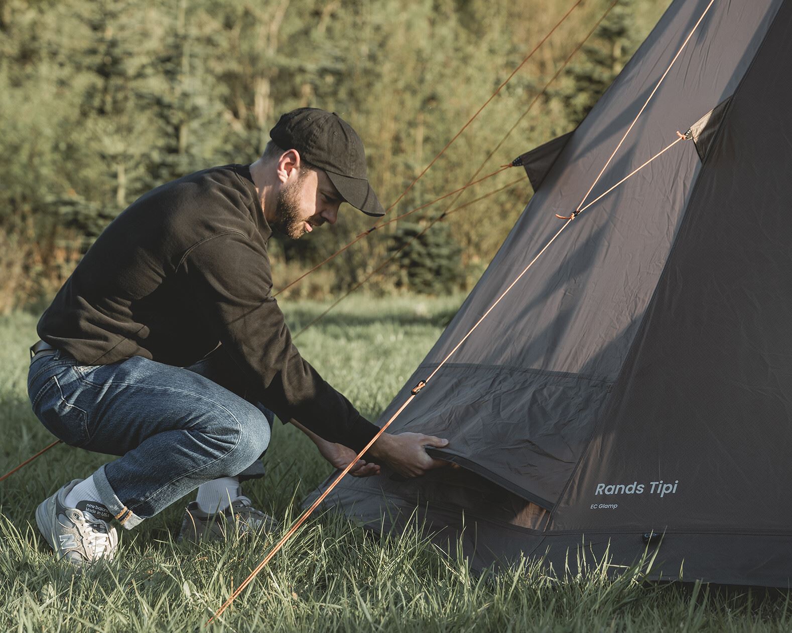 Easy Camp Rands Tipi Tent Dark Sand 8 Person