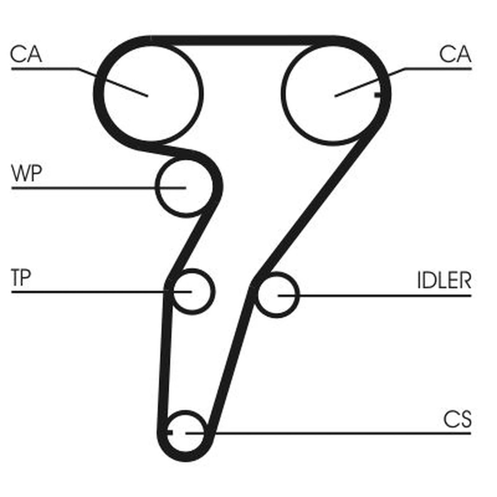 Continental CTAM Timing Belt Cambelt 166 Teeth CT947