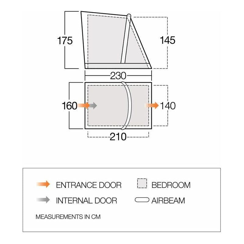 Vango Tall Annex Elements TC - Riviera Caravan Annex
