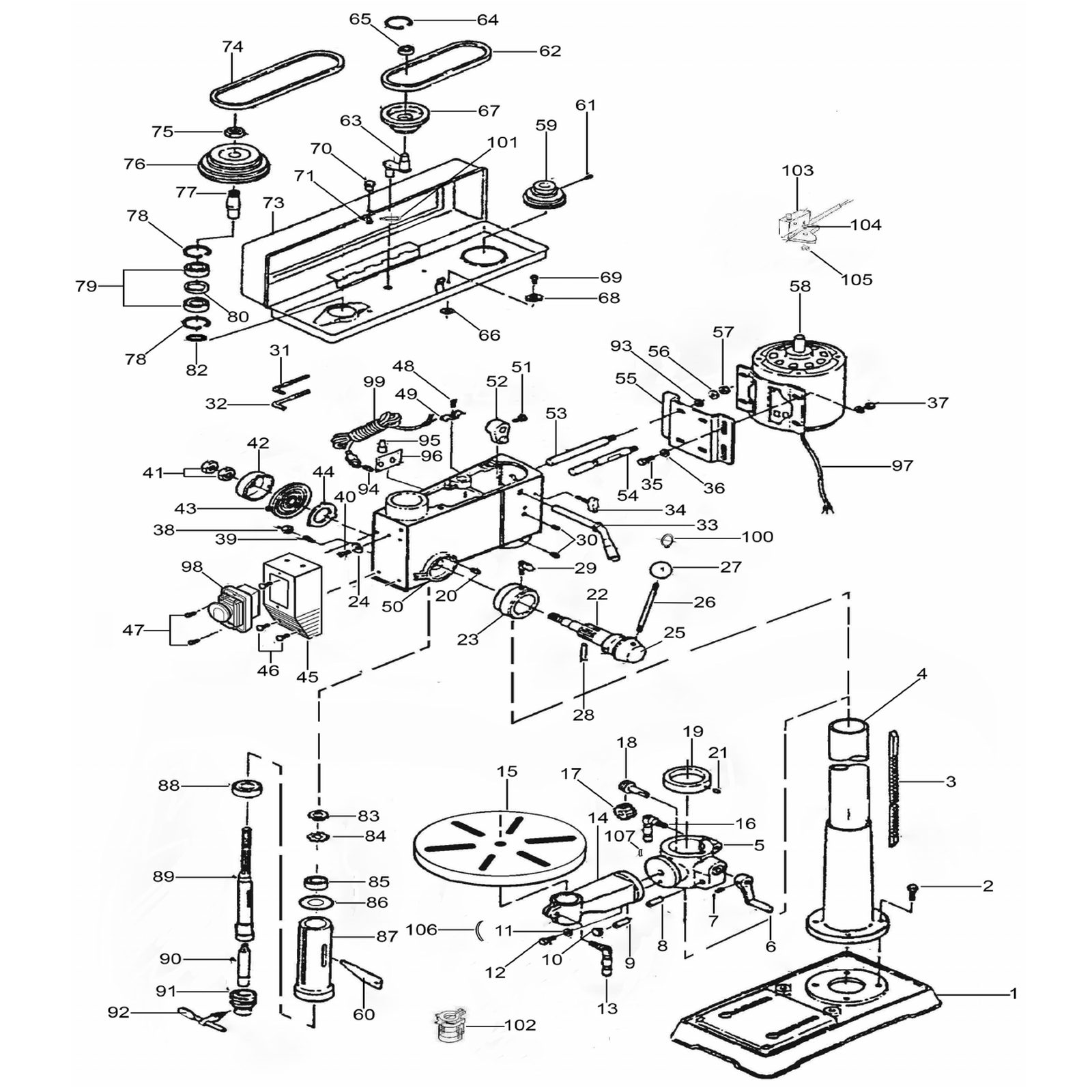 Sealey Column GDM200FX/004
