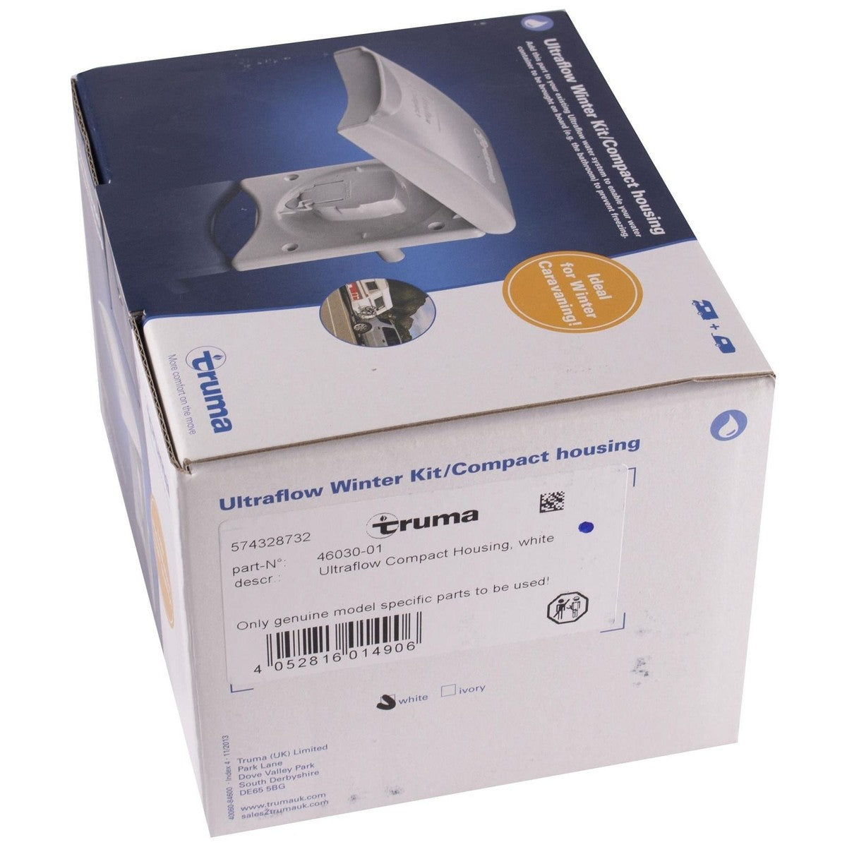 Caravan Truma Ultraflow Winter Compact Water Inlet White Housing 46030-01