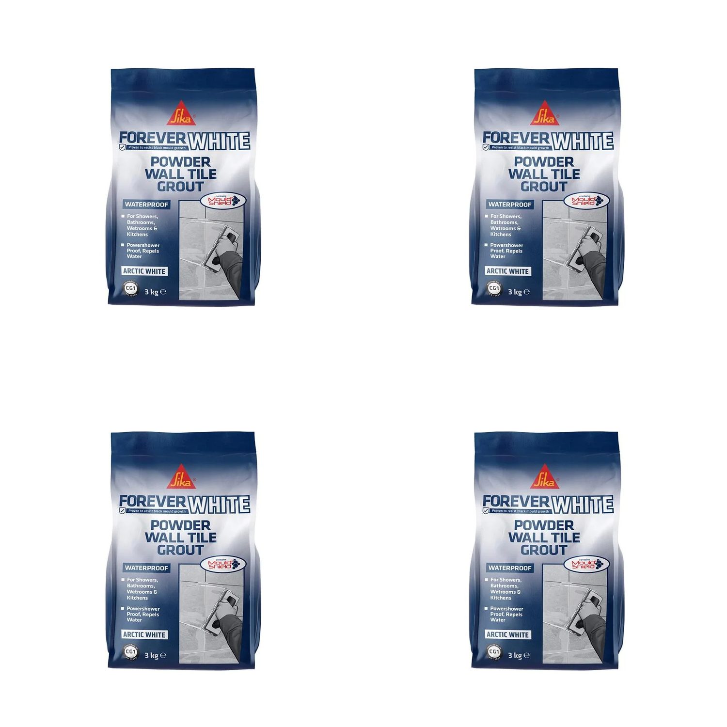 Everbuild Sika Sika® Forever White Powder Wall Tile Grout 3kg - 852167