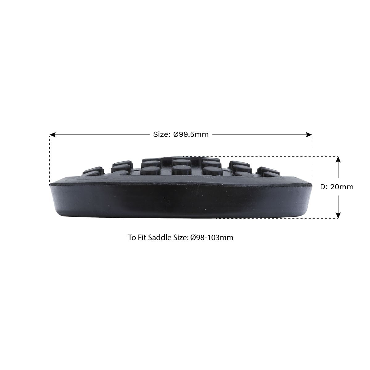 Sealey Safety Rubber Jack Pad Type C JP19