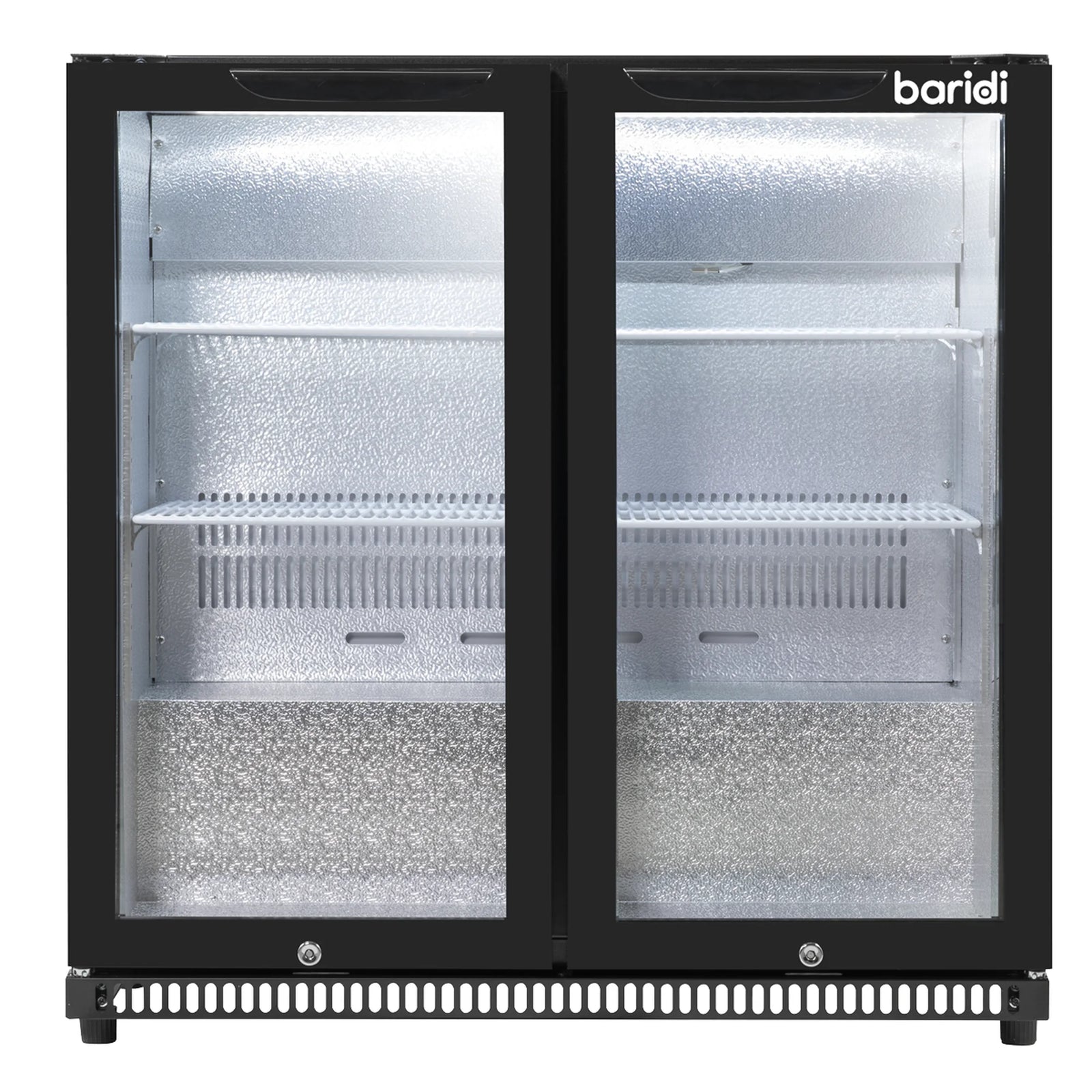 Baridi Back Bar Drinks Fridge DH272 190L Capacity - Black