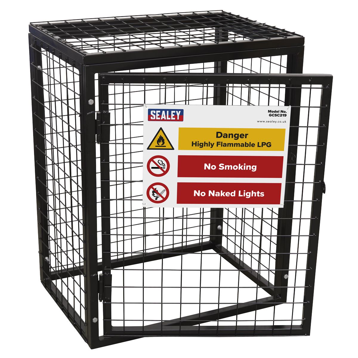 Sealey Safety Cage 2 x 19kg Gas Cylinders GCSC219
