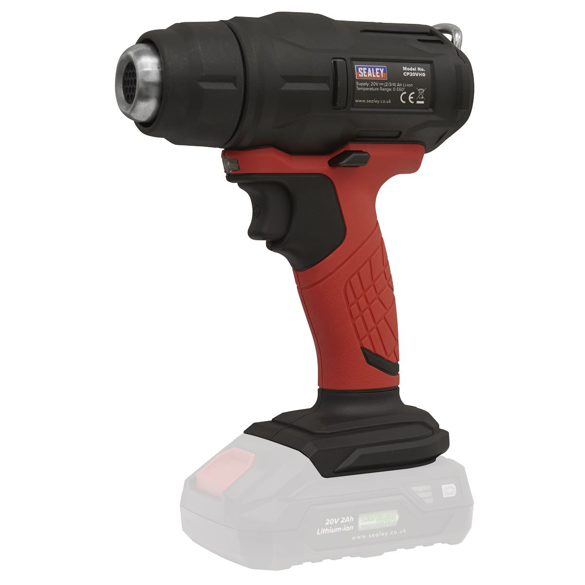 Sealey Cordless Hot Air Gun Kit 20V SV20 Series 2 Batteries CP20VHGKIT2