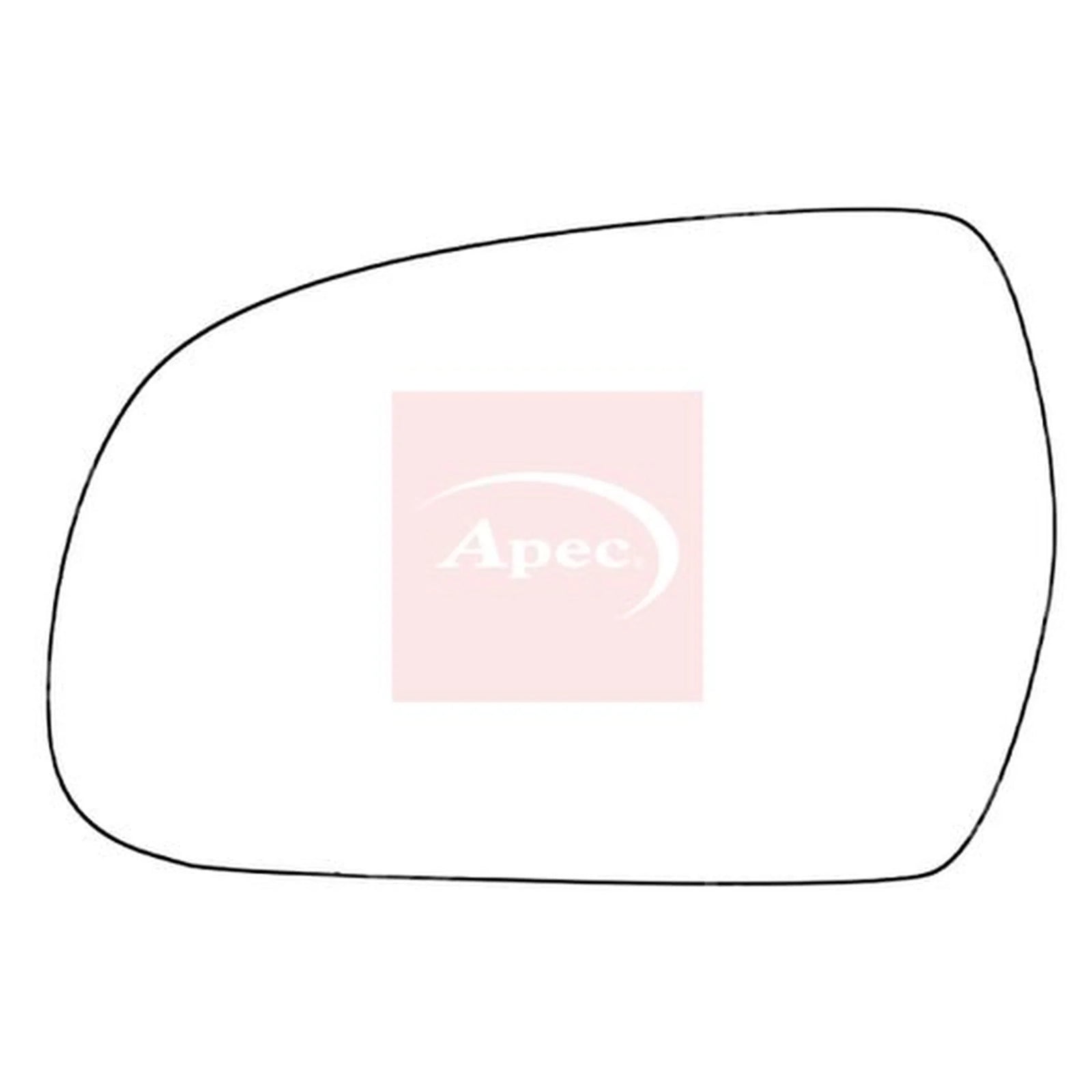 Apec Exterior Wing Mirror Glass Left AMS2055