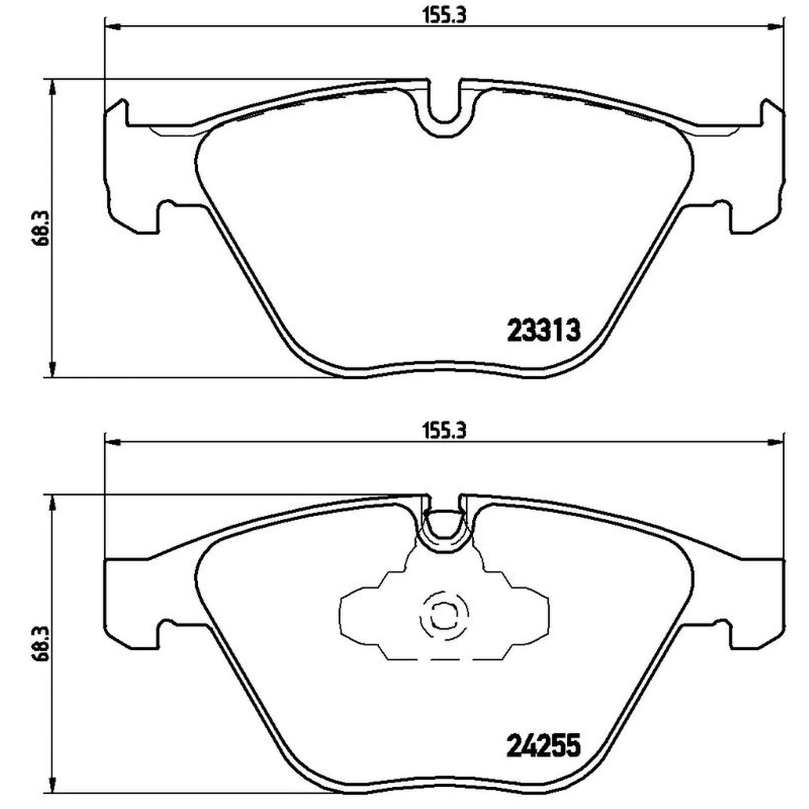 Brembo 4 x Front Brake Pad Set P06055