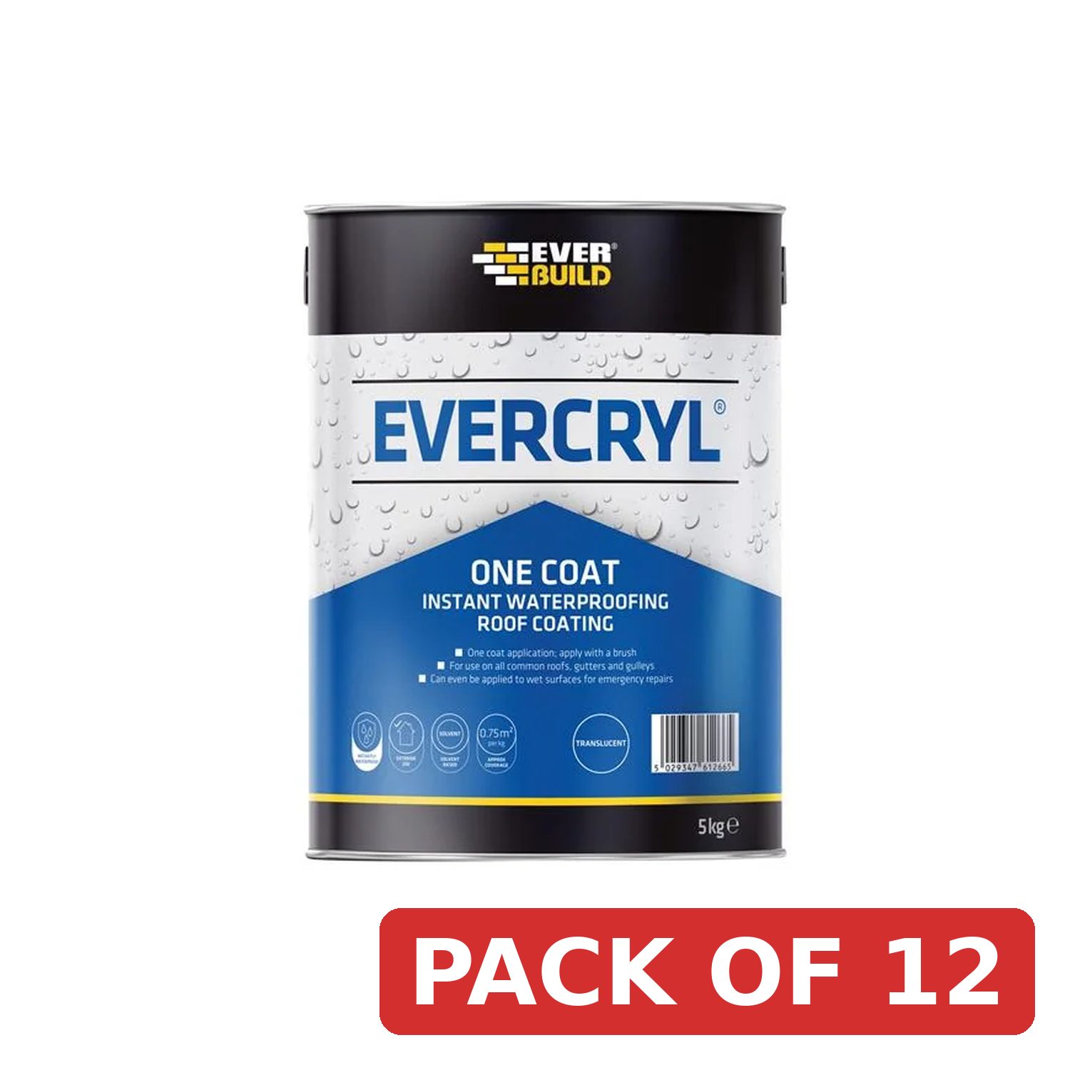 Everbuild Sika Evercryl® One Coat Translucent 5kg - 851590