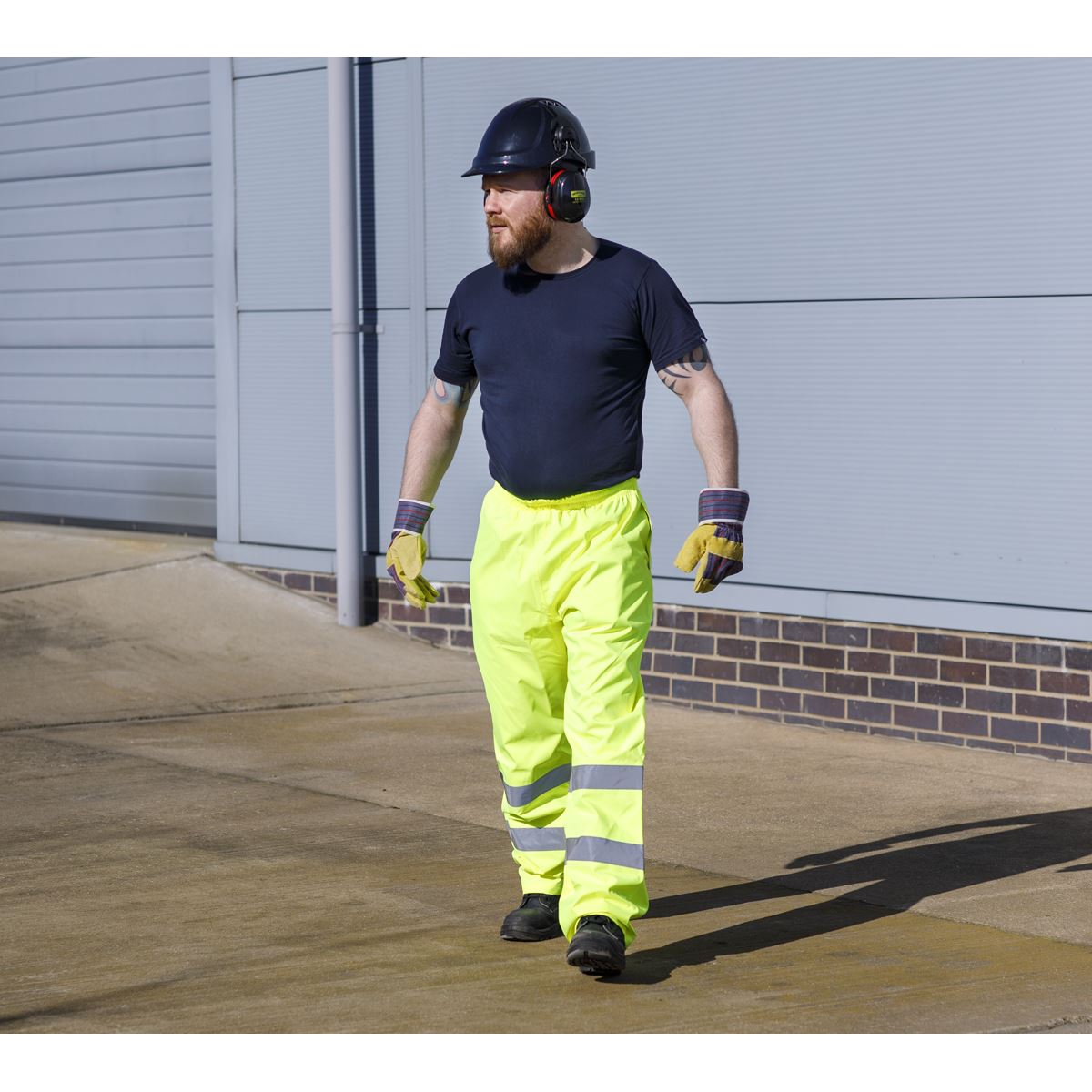 Worksafe Worksafe Hi-Vis Yellow Waterproof Trousers - Large 807L