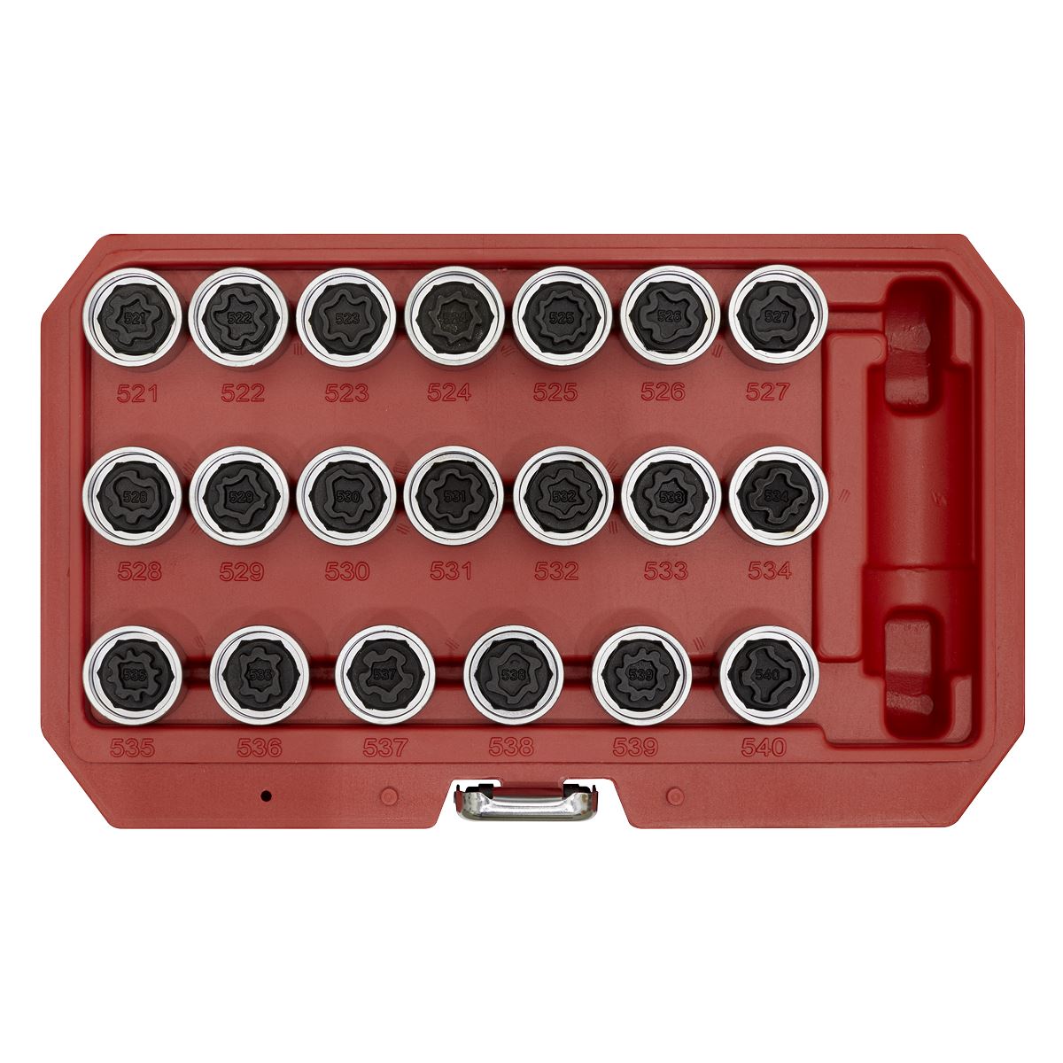 Sealey Locking Wheel Nut Key Set 20pc VAG SX219