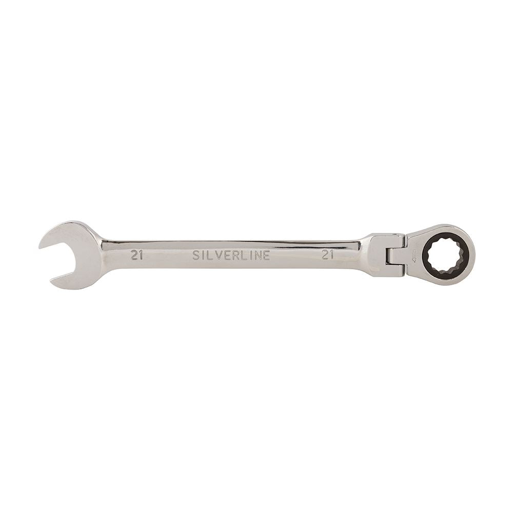 Silverline Flexible Head Ratchet Spanner 21mm 589698