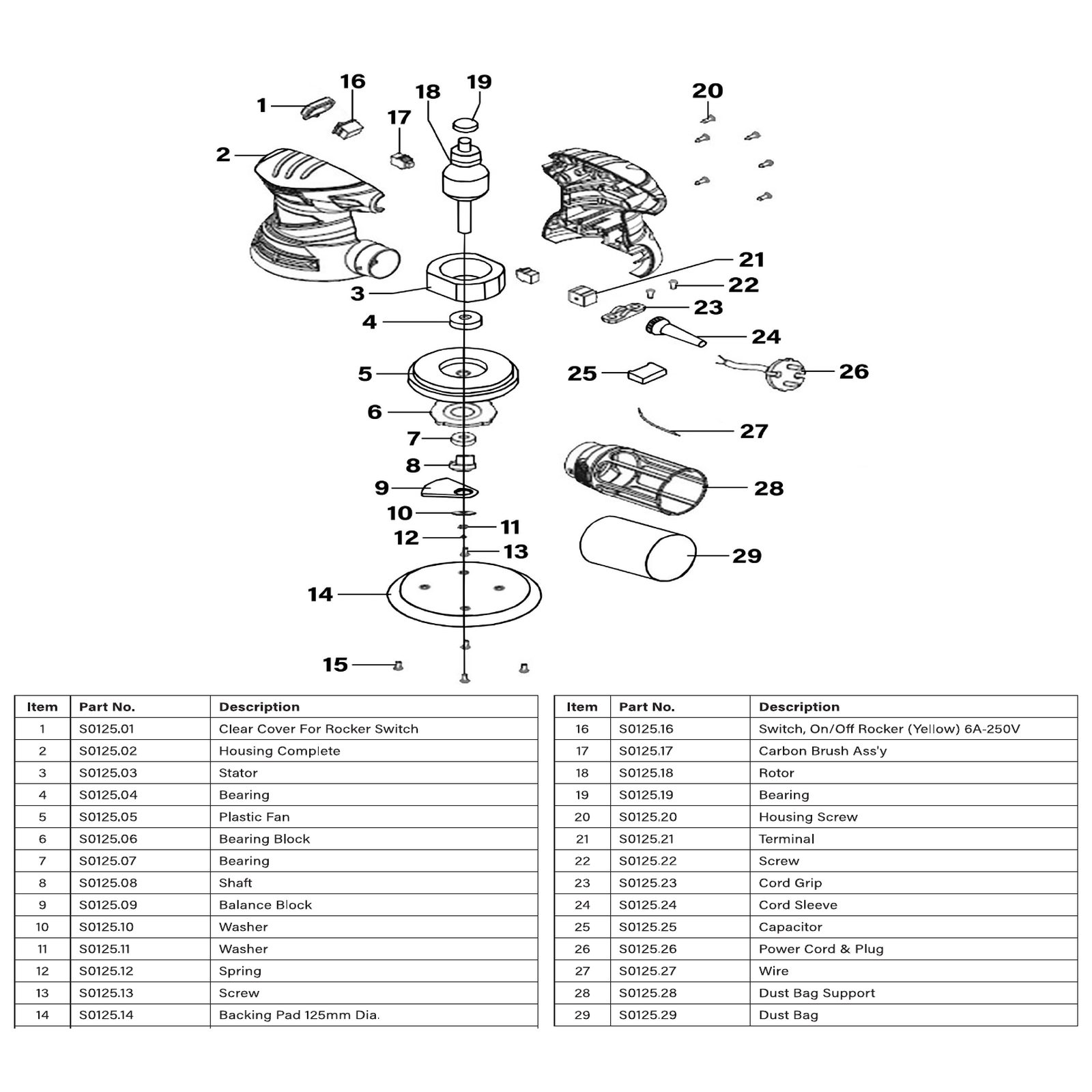 Sealey Bearing S0125.04