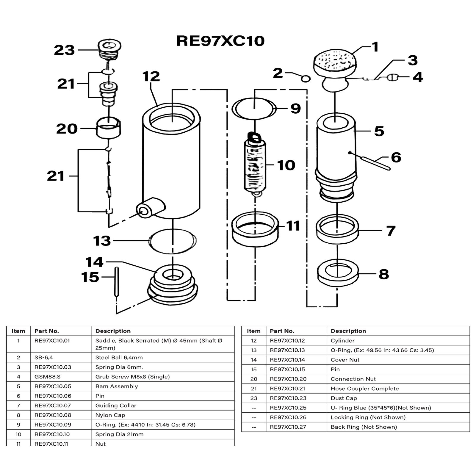 Sealey Locking ring RE97XC10.26