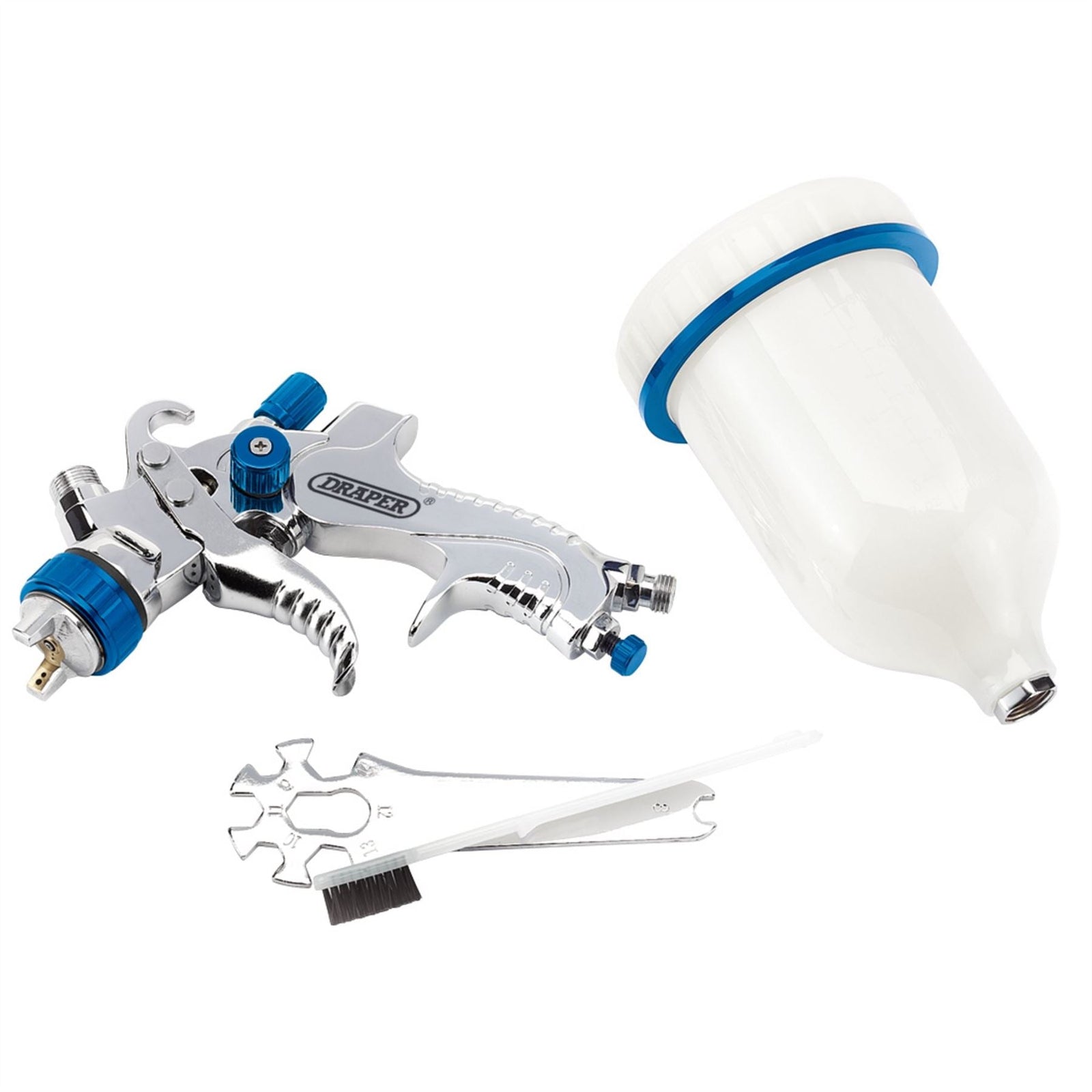 Draper Gravity Feed HVLP Air Spray Gun, 600ml 09706