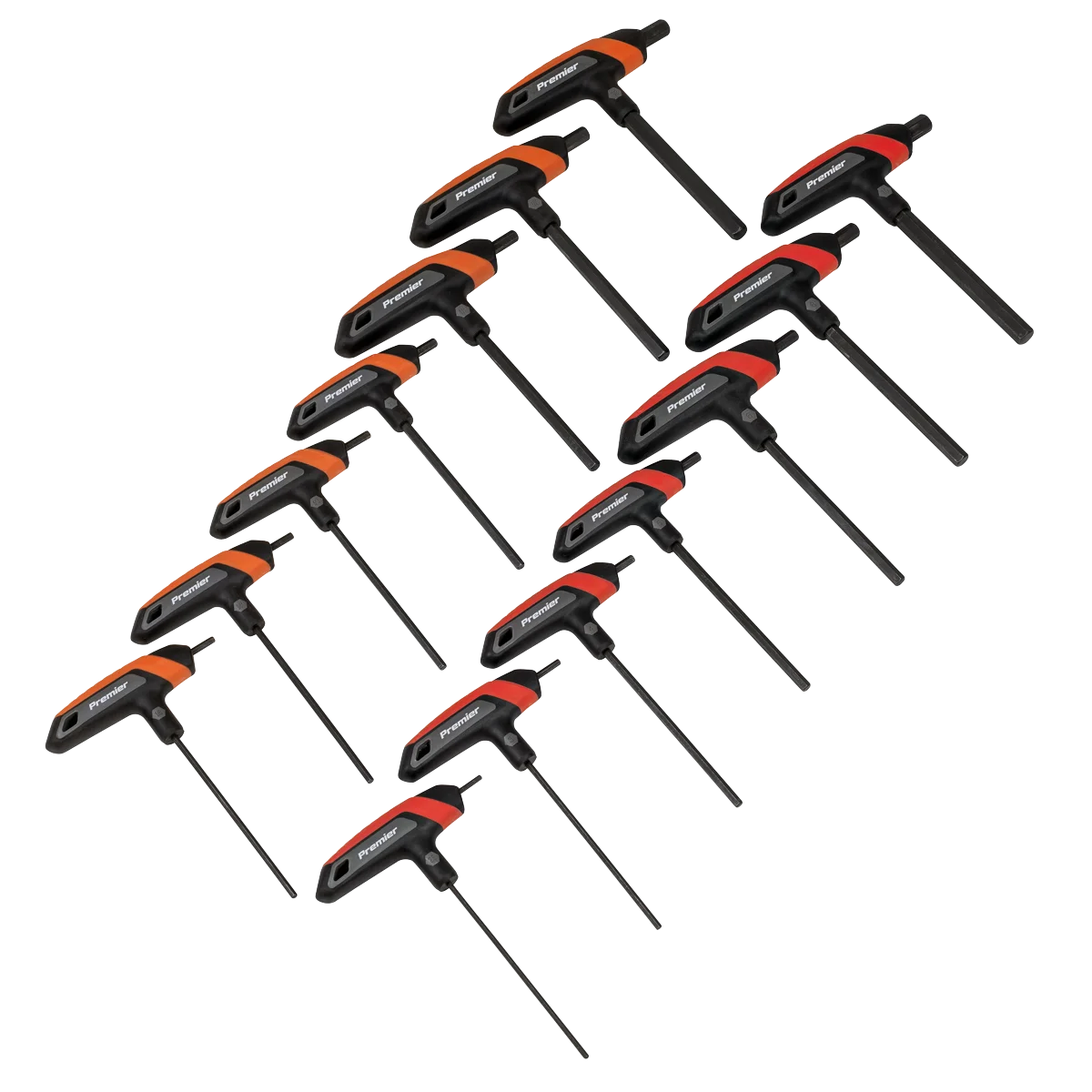 Sealey Premier T-Handle Hex Key Set 14 Piece Metric/Imperial AK7149