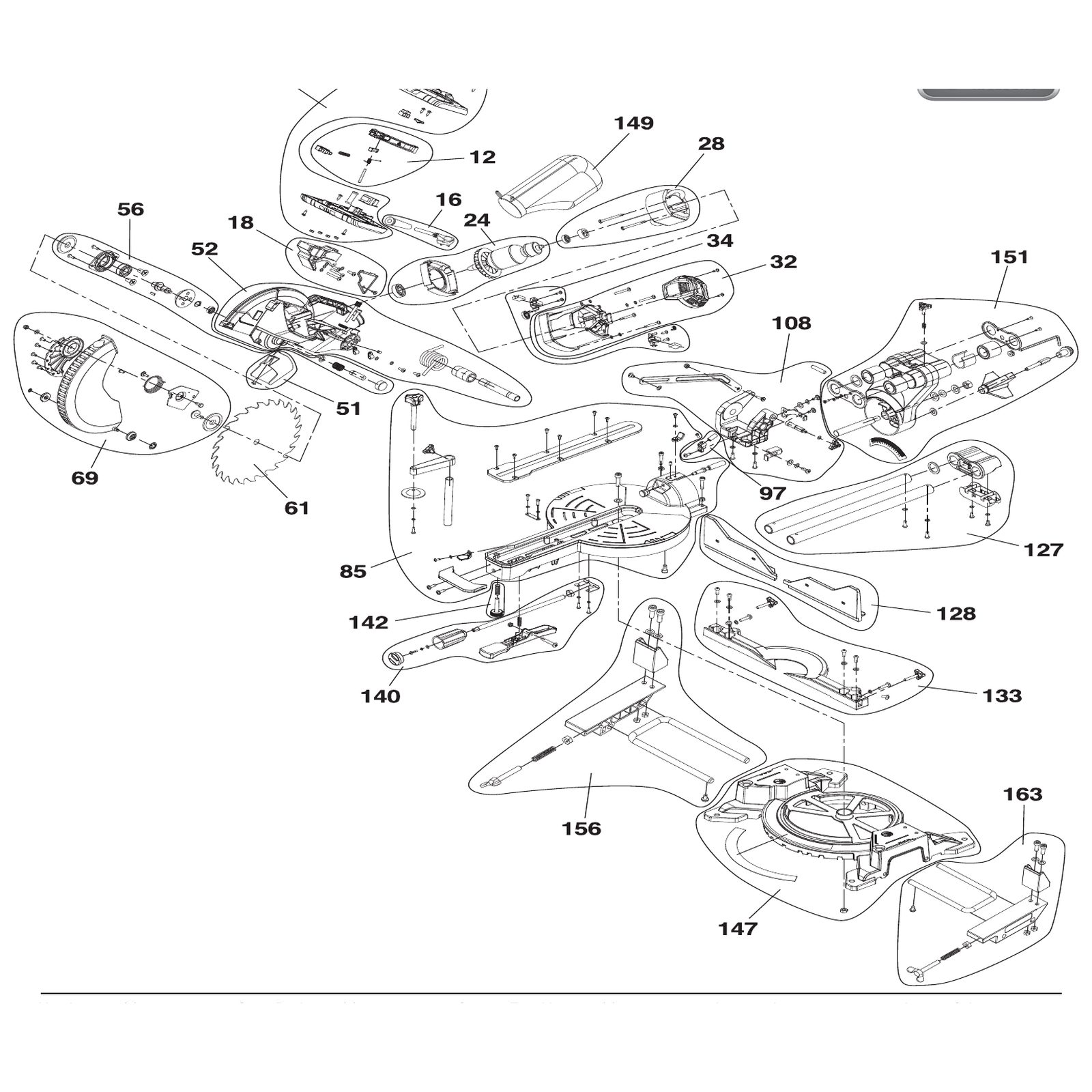 Draper Arm Assembly YSMS255E-151 97710