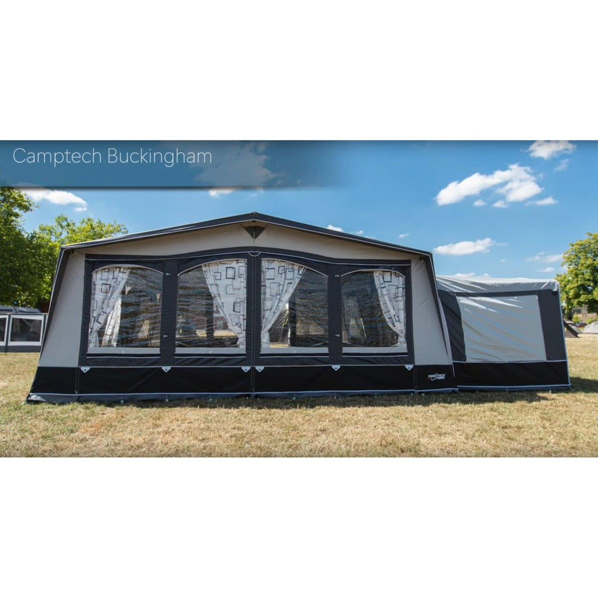 Camptech Buckingham 3m Poled DL All season Awning for Caravans