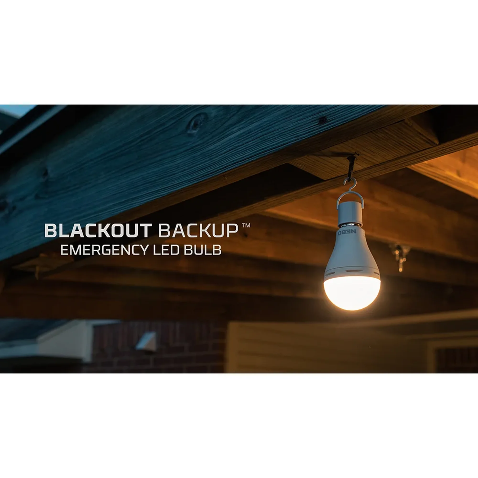Nebo Blackout Backup Emergency LED Bulb - Rechargeable 8W