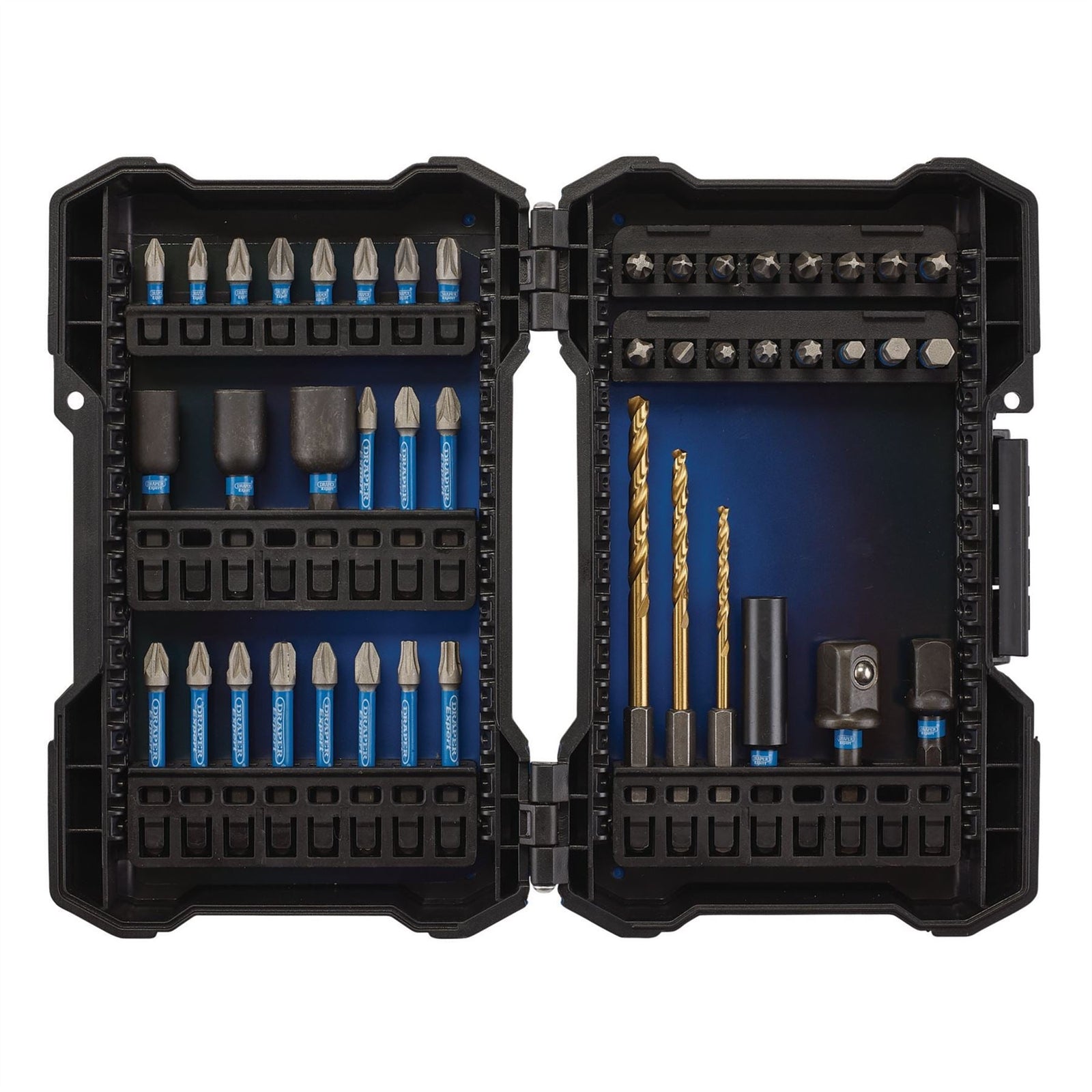 Draper Expert Impact Screwdriver Bit Set, 1/4" Hex (44 Piece) 04931