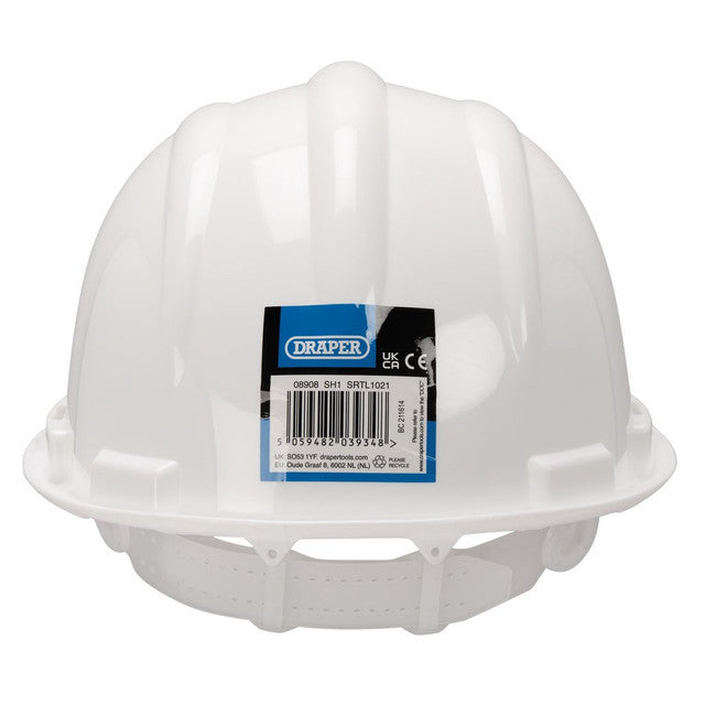 Draper Safety Helmet, White 08908
