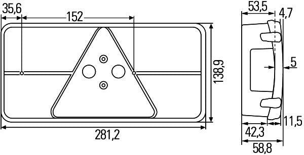 Hella Tail Light / Lamp 2VB 341 032-547