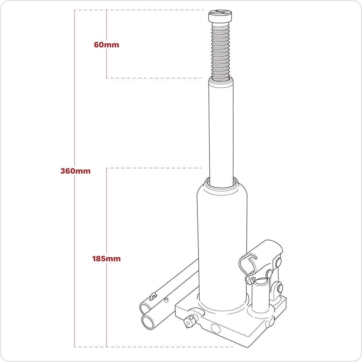 Viking Viking Bottle Jack 3 Tonne PBJ3S