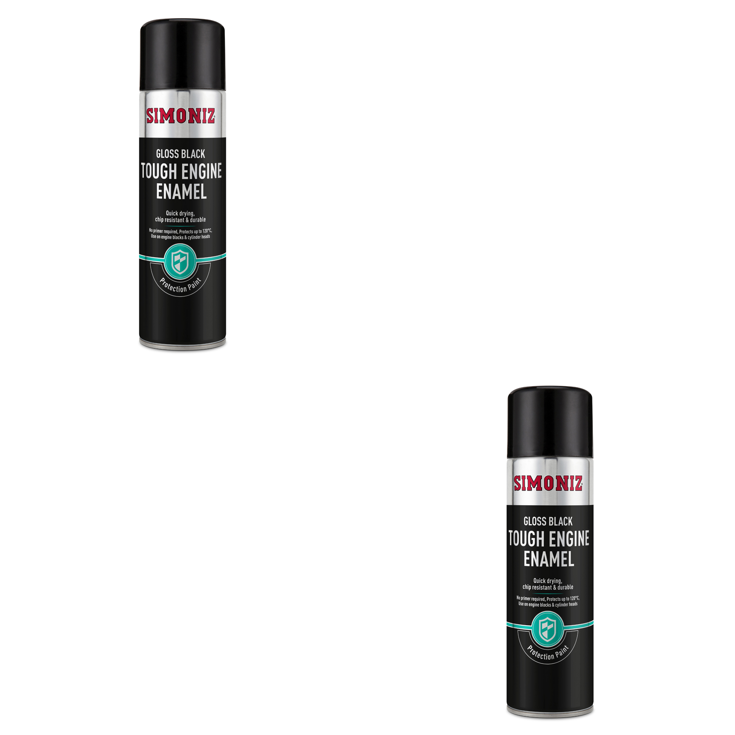 Simoniz Gloss Black Tough Car Spray Paint 500ml
