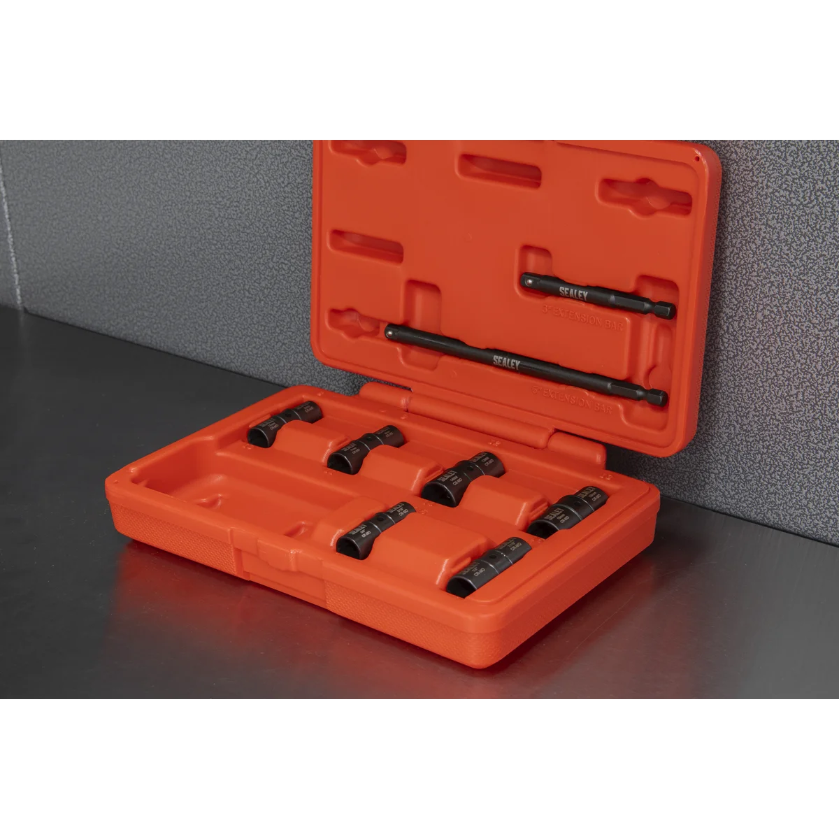 Sealey Flip Socket Set 1/4" Drive 12-Point 8 Piece