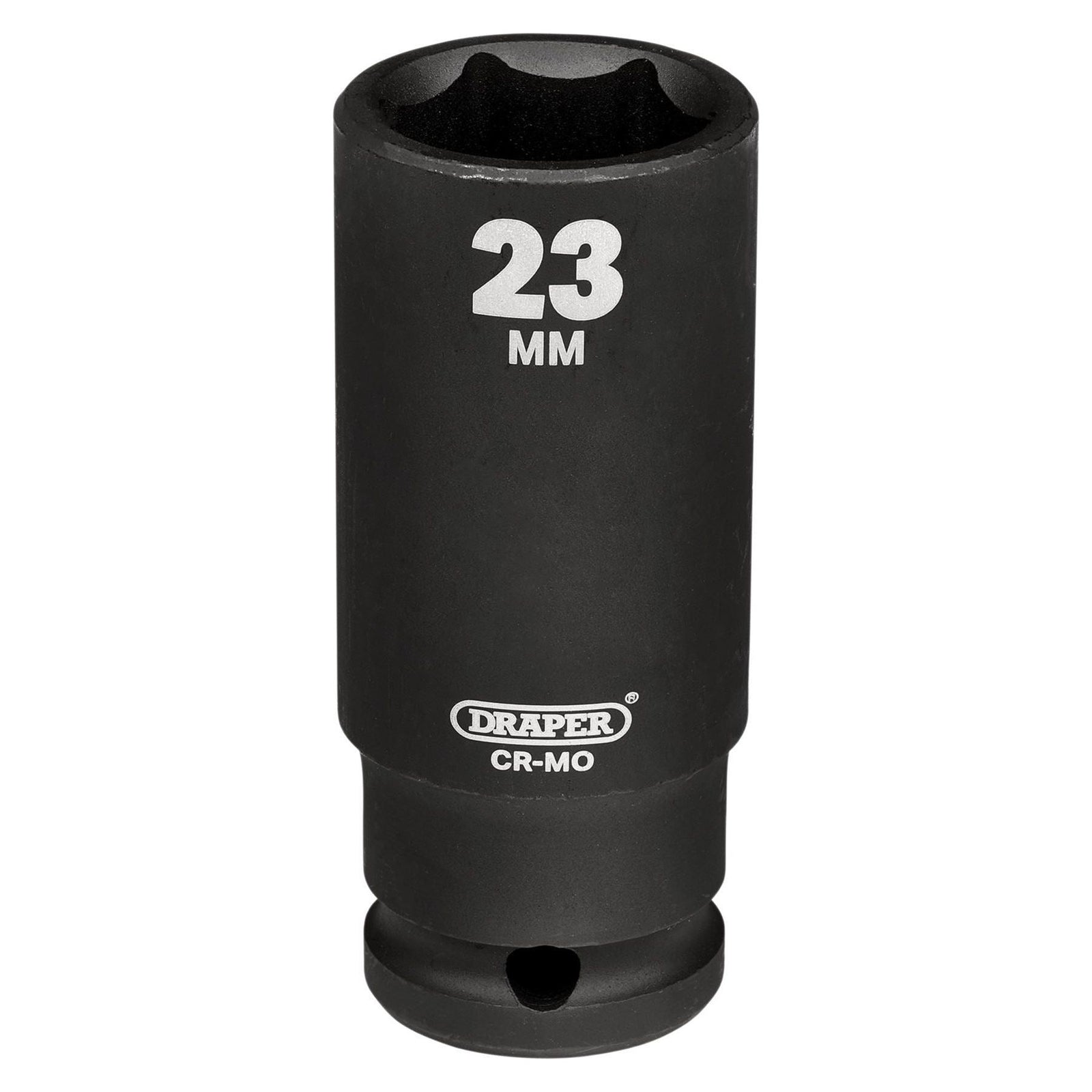 Draper Hi-TORQ Deep Impact Socket, 1/2" Sq. Dr., 23mm