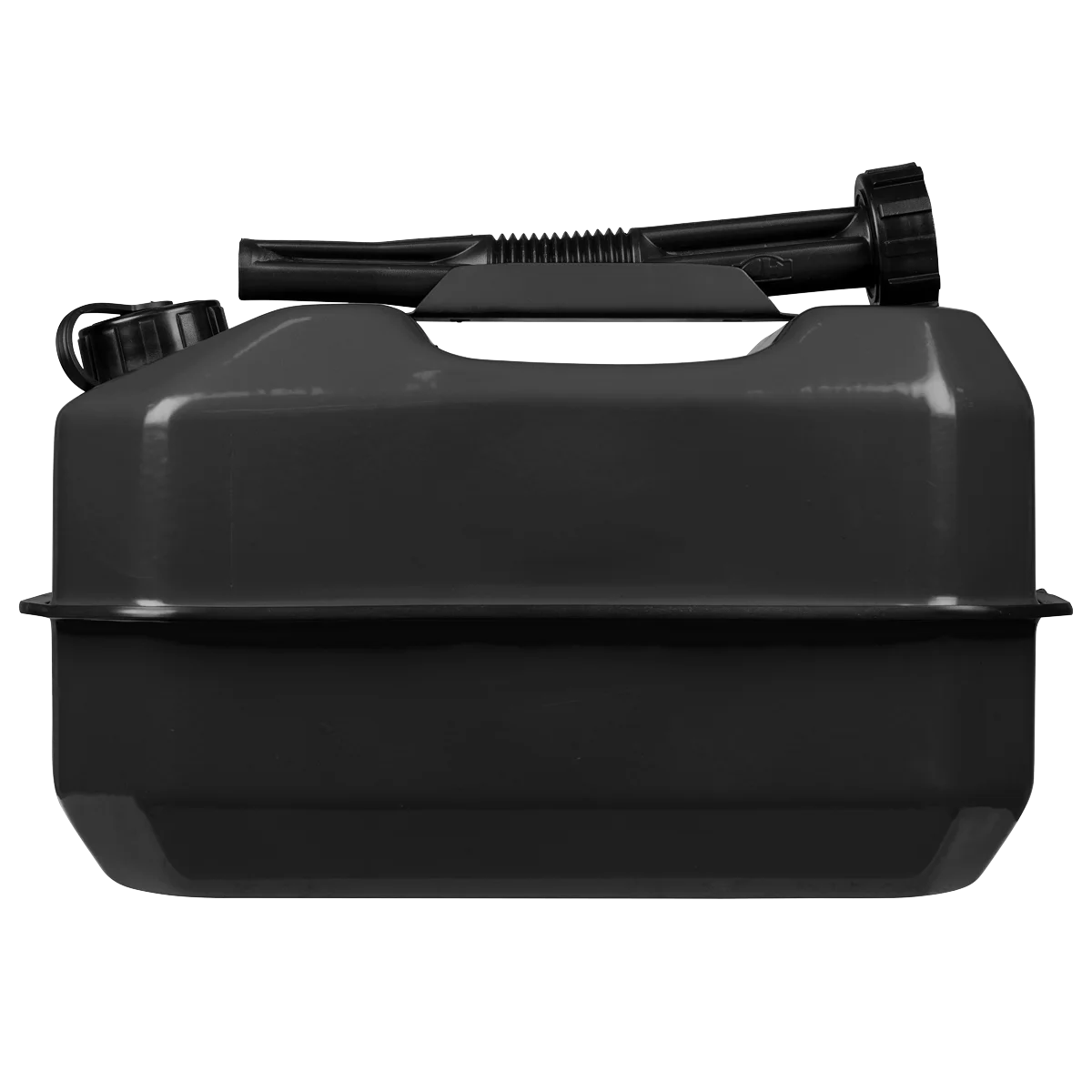Sealey 10L Jerry Can Black Steel Fuel Container