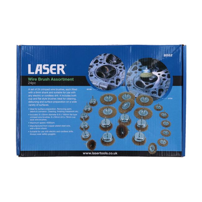 Laser Wire Brush Assortment 24pc