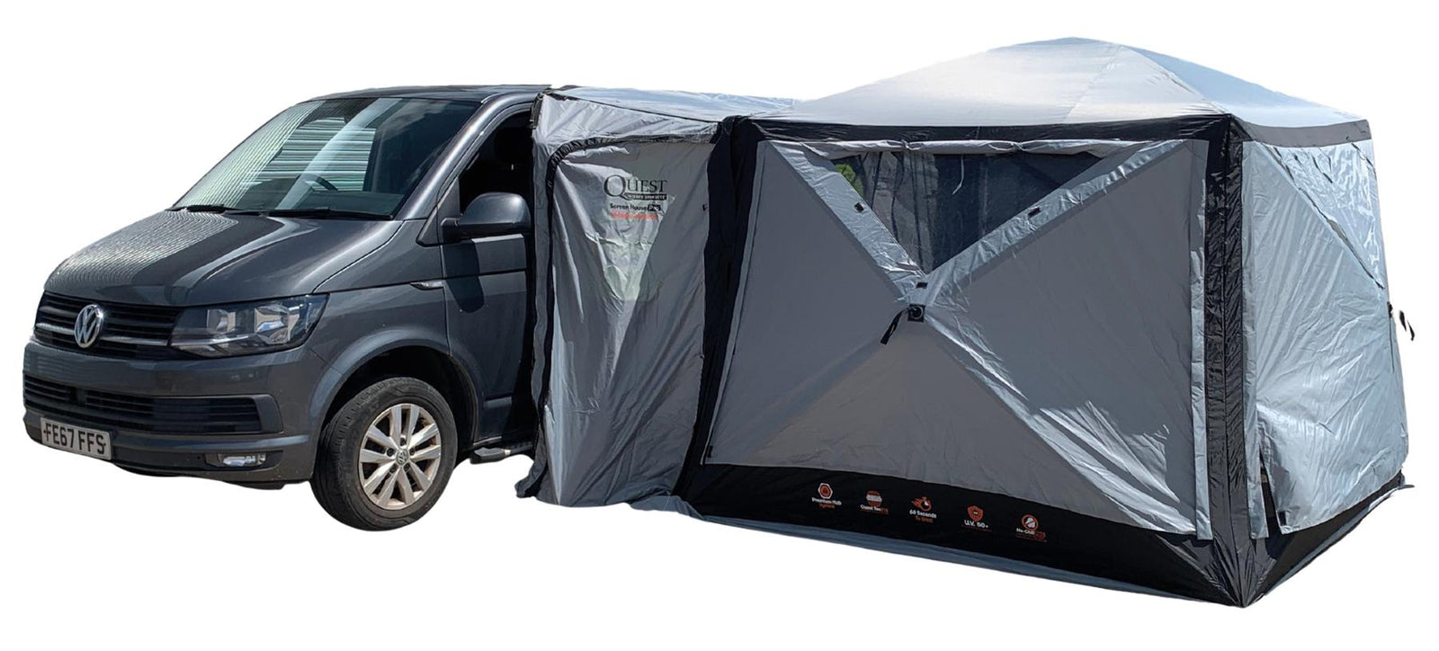 Quest Screen House 4 Pro pop up Gazebo (Grey)