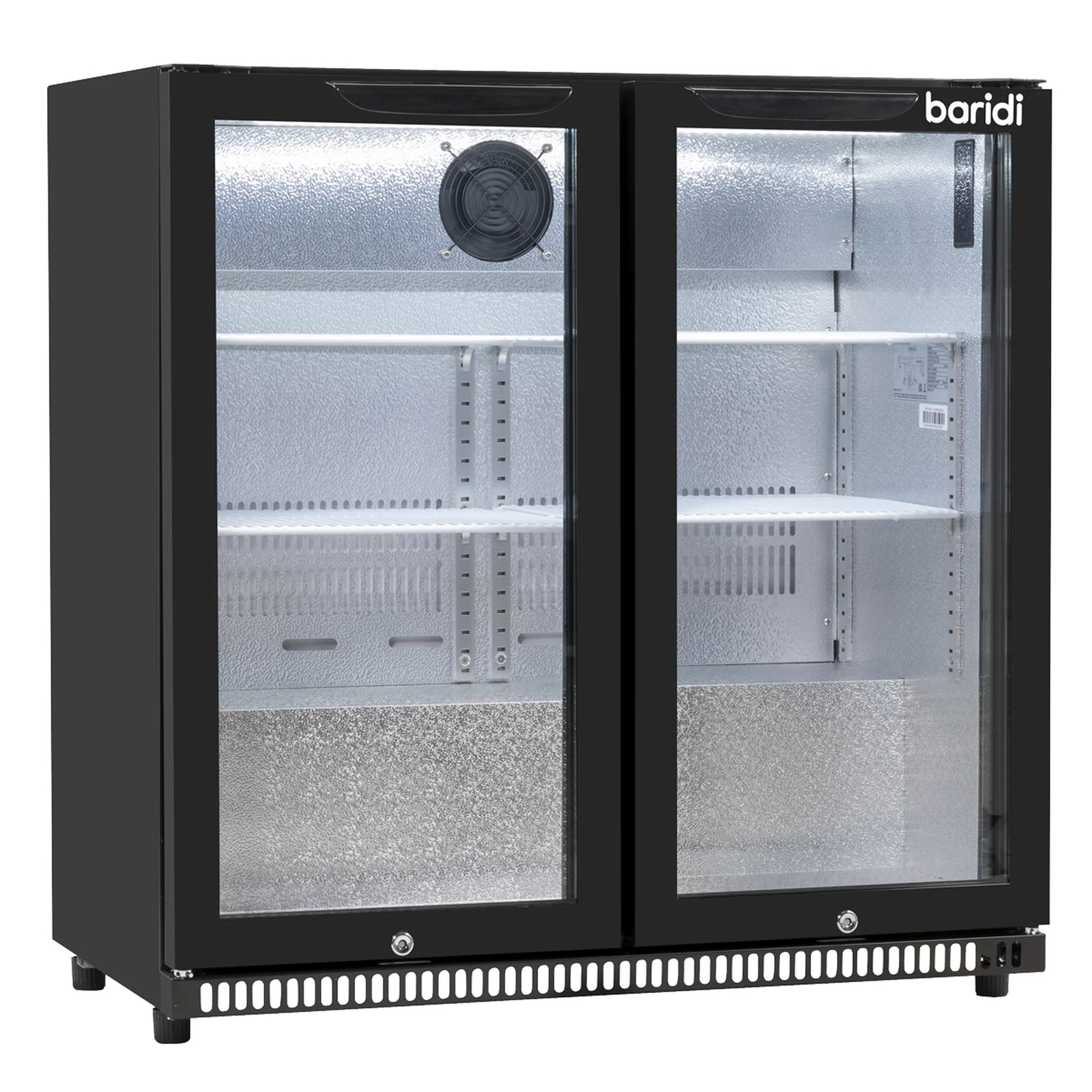 Baridi Back Bar Drinks Fridge DH272 190L Capacity - Black