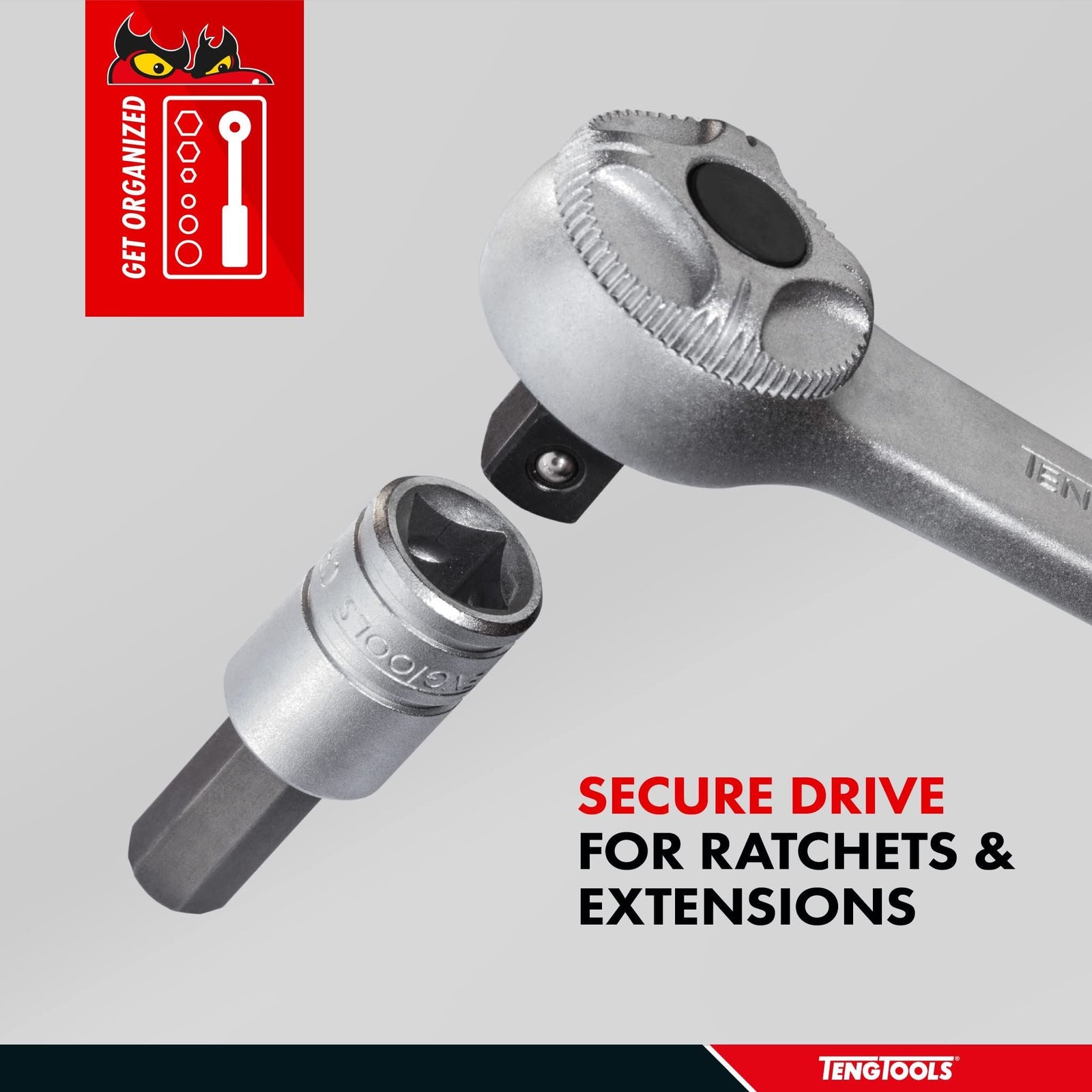 Teng Tools 3/8" Hex Bit Socket Metric 7mm