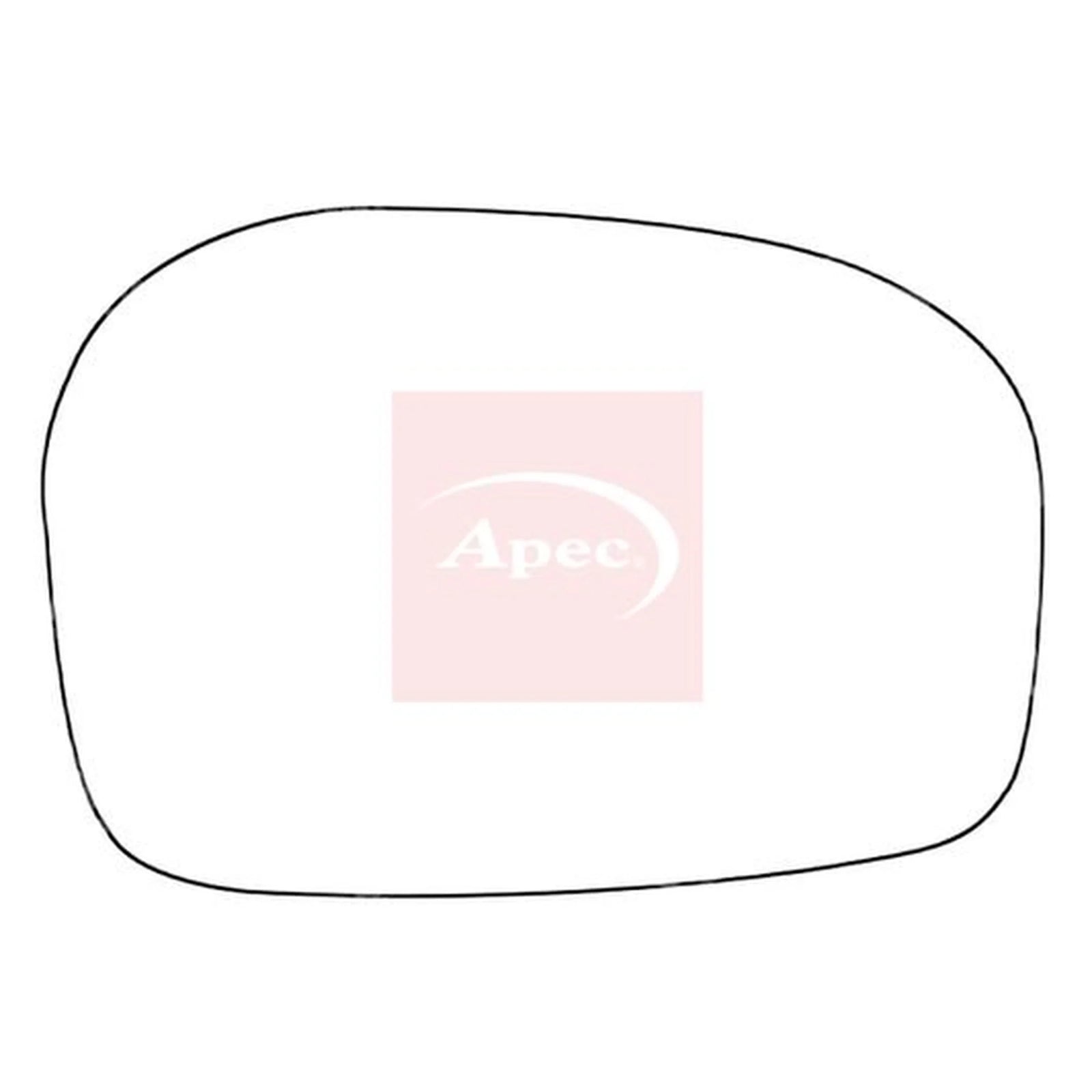 Apec Exterior Wing Mirror Glass Left AMS2615
