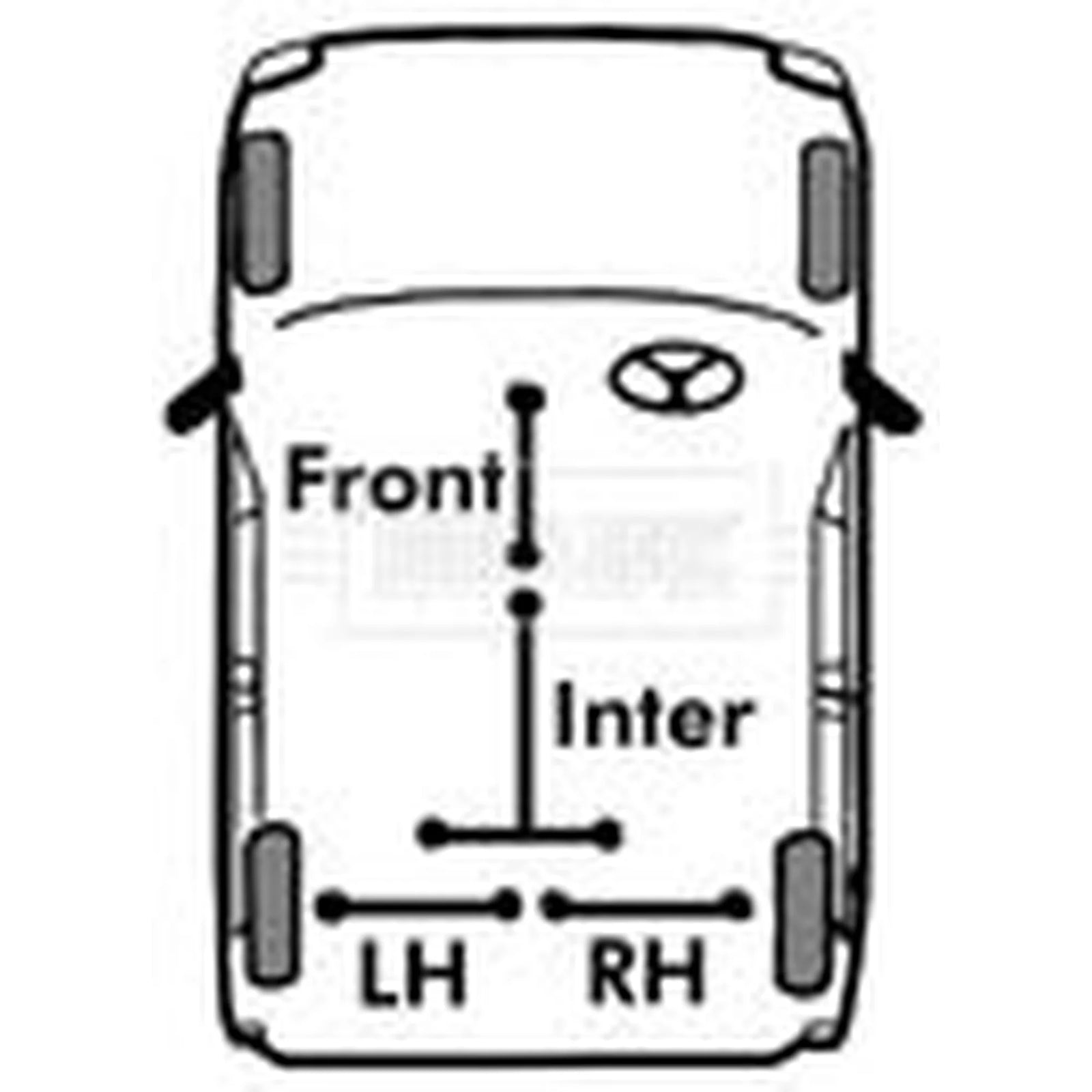 Borg & Beck Handbrake Cable Front BKB1230