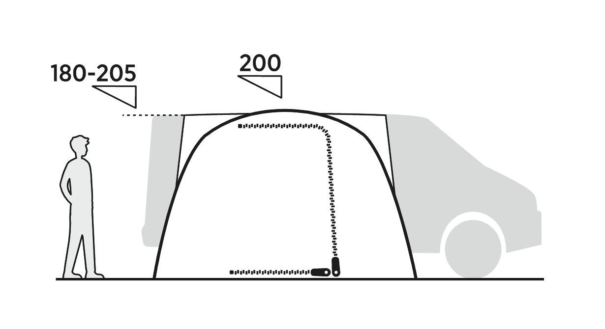 Easy Camp Reine Driveaway Awning Grey