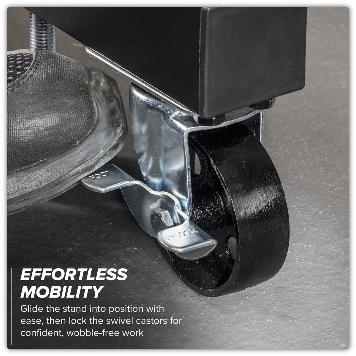 Sealey Viking Folding Engine Stand ES680DS 680kg Capacity with Drain Pan