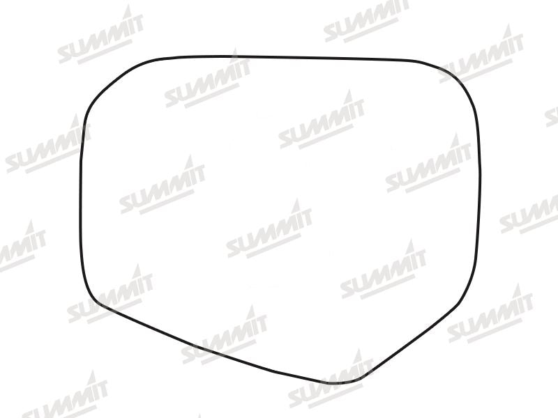 Summit Stick-On Standard Mirror Glass fits Mitsubishi L200 2006 On LHS