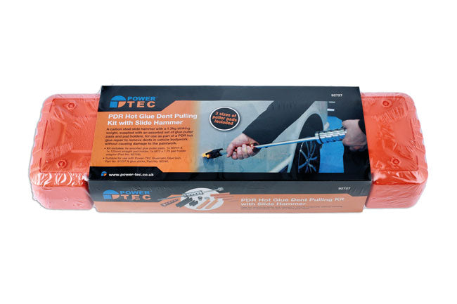 Power Tec PDR Hot Glue Dent Pulling Kit with Slide Hammer