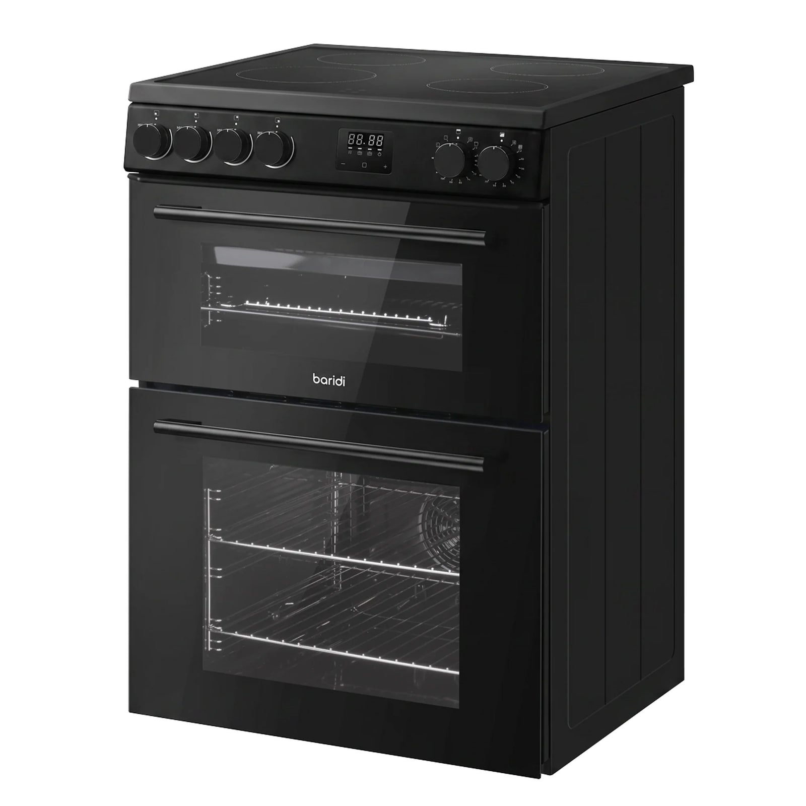 Baridi Freestanding Cooker DH429 60cm 99L Double Cavity - Black