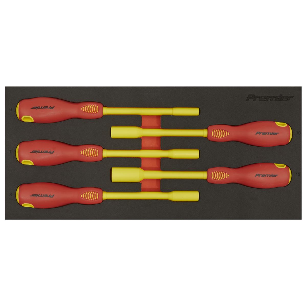 Premier Insulated Nut Driver Set with Tool Tray 5pc - VDE Approved