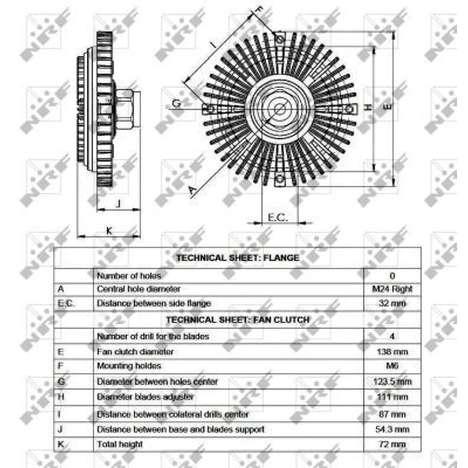 NRF Radiator Fan Clutch 49521