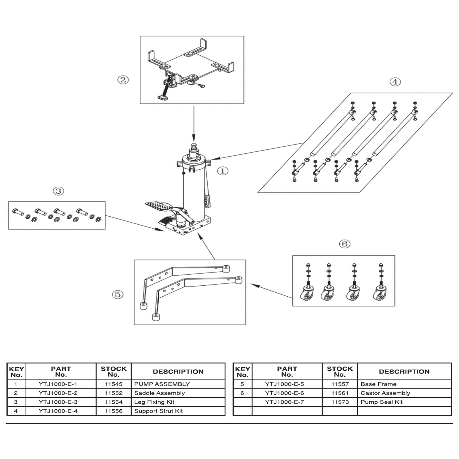 Draper Saddle Assembly YTJ1000-E-2 11552