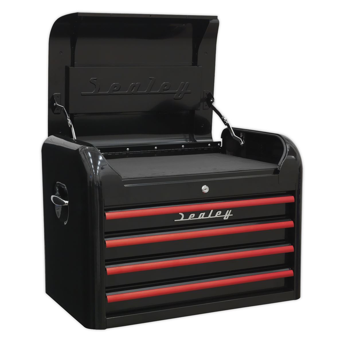 Sealey Retro Style Topchest Mid-Box & Rollcab Combination 10 Drawer Black with R