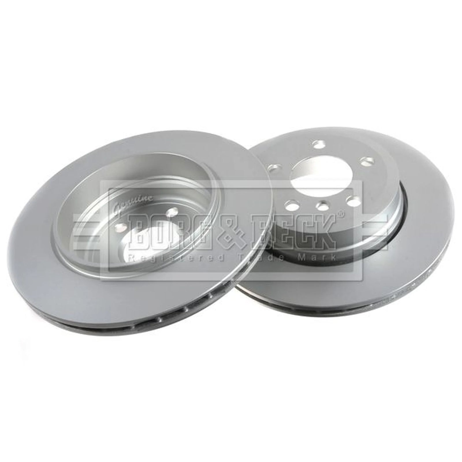 Borg & Beck 2 x Vented Rear Brake Discs BBD5136