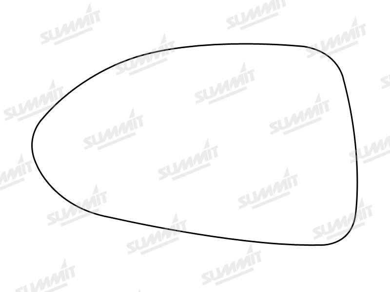 Summit Non-Heated Base Plate With Standard Mirror Glass fits Vauxhall Corsa 06 on LHS
