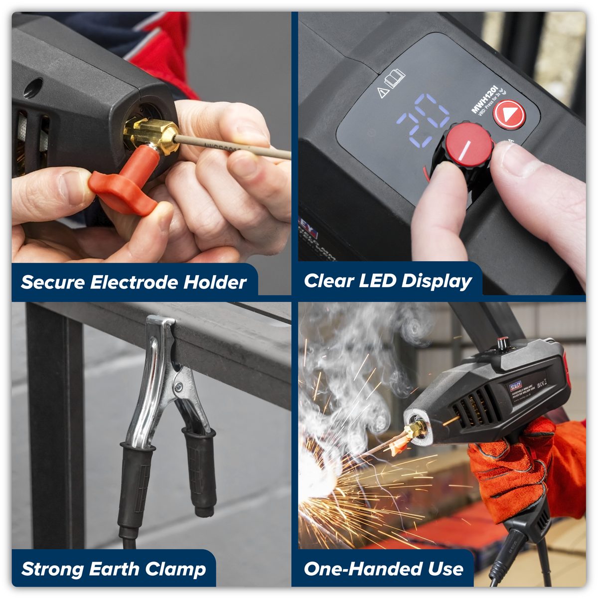Sealey Portable Handheld Winch 500kg Pulling Force 230V